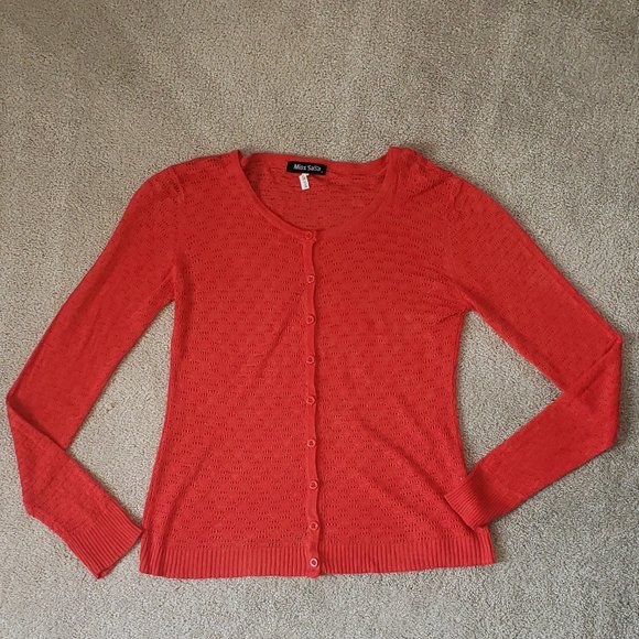 Miss SaSa Red Cardigan - Picture 1 of 1